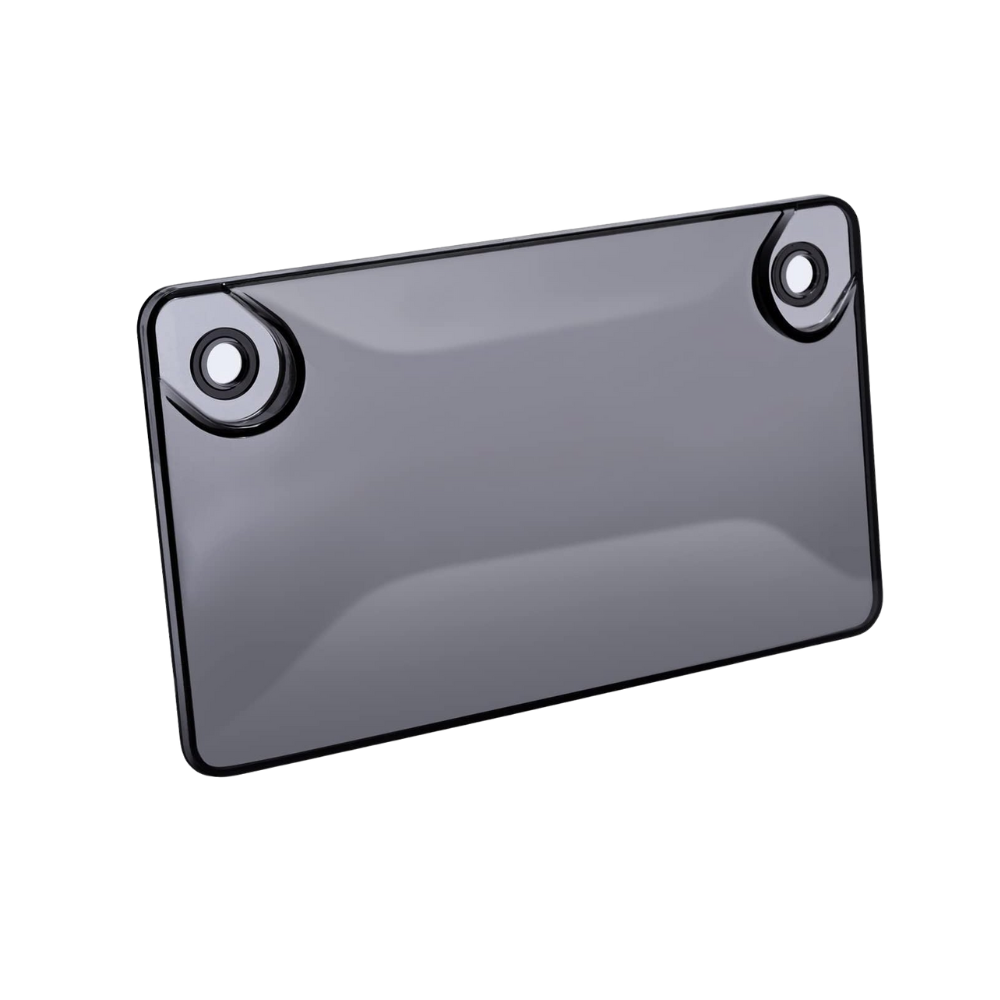 Tinted Motorcycle License Plate Privacy Cover Anti-Camera (smoke)