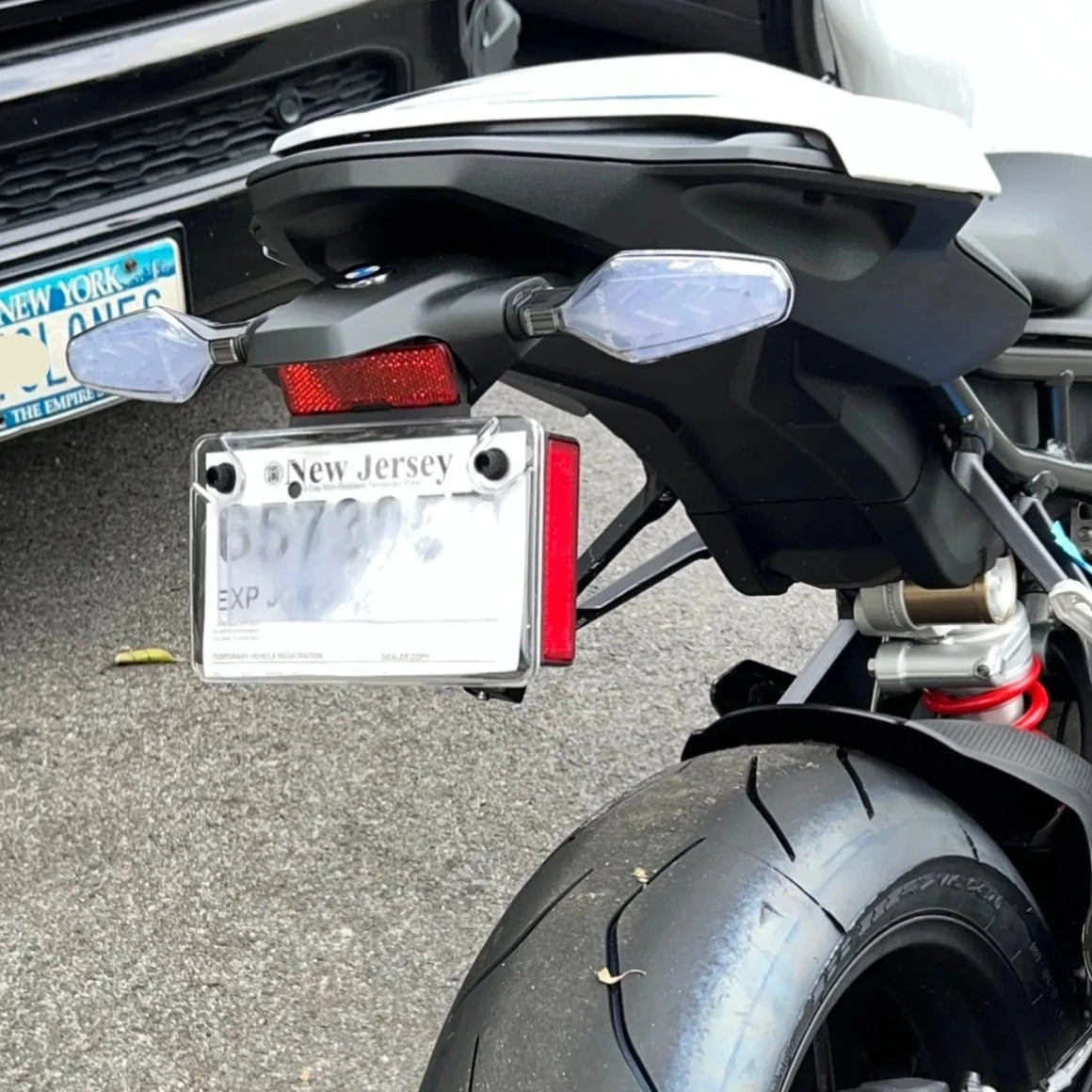 Motorcycle License Plate Privacy Cover Anti-Camera (clear)